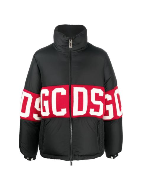 GCDS logo-print feather-down jacket
