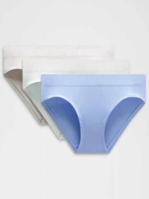 lululemon UnderEase Mid-Rise Bikini Underwear *3 Pack