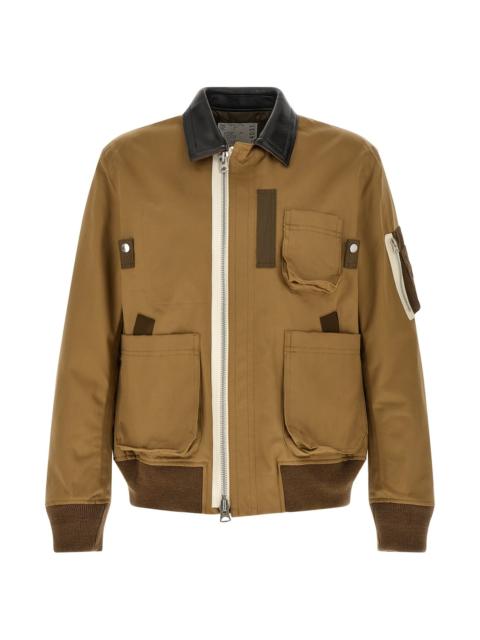 sacai Leather Collar Blouson