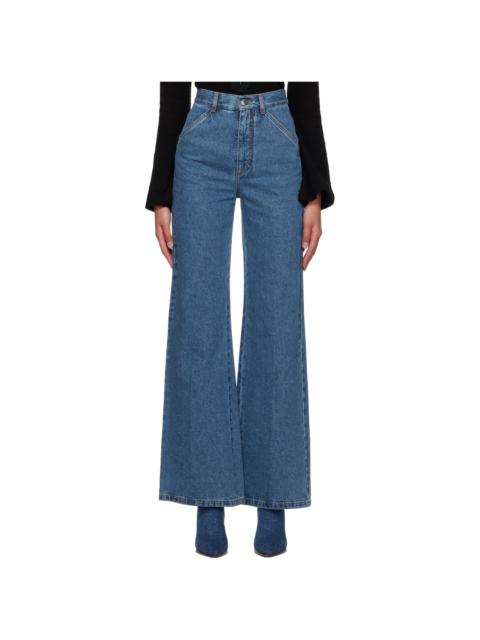 Chloé Blue Wide-Leg Jeans