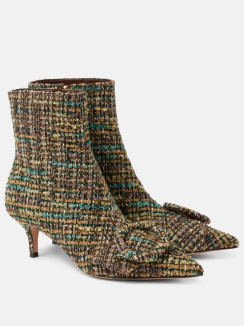 55 tweed ankle boots