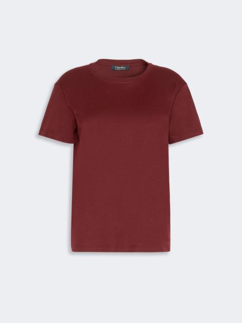'S Max Mara SEGALE Cotton and modal jersey T-shirt - DARK RED