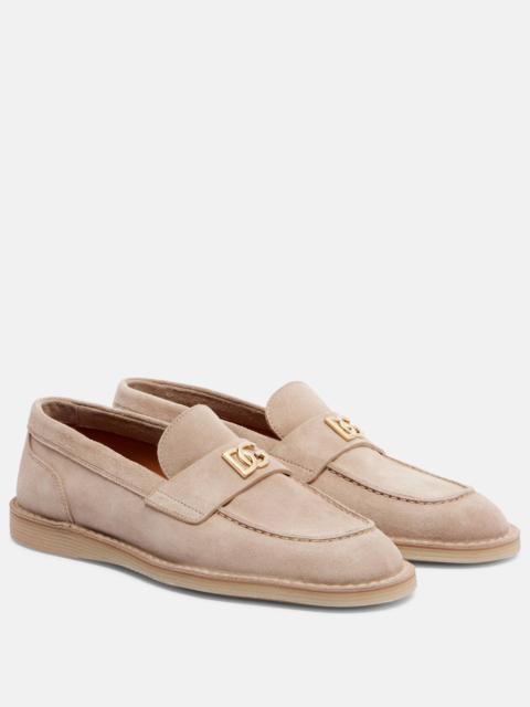 Dolce & Gabbana DG suede loafers