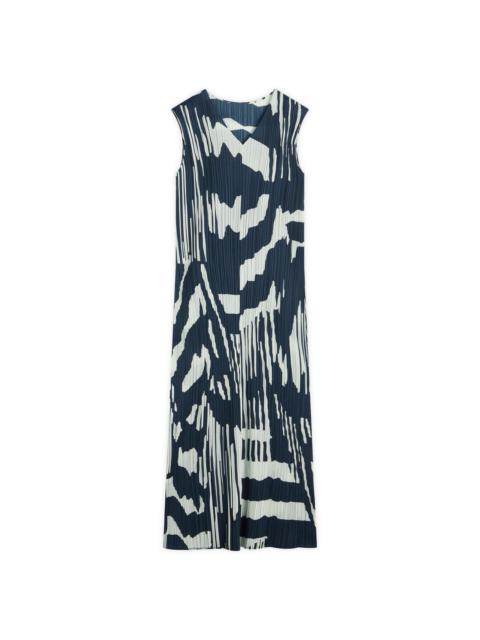Pleats Please Issey Miyake Pleats Please Issey Miyake Refraction Print Pleated Dress