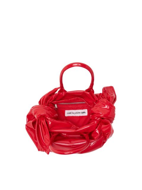 Comme des Garçons GIRL Patent Leather Ribbon Deco Bag