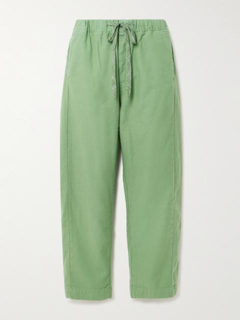 MOTHER The Drawn Half-pipe Cotton-canvas Barrel-leg Pants
