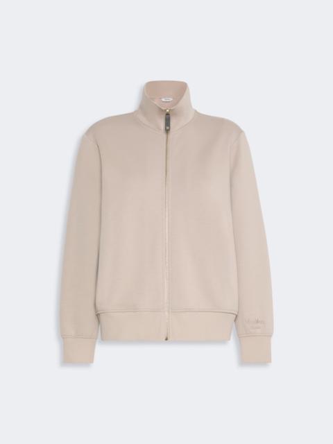 'S Max Mara CAREZZA Technical cotton jersey sweatshirt - BEIGE