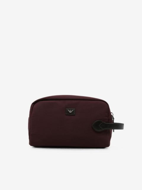 EMPORIO ARMANI logo-plaque wash bag