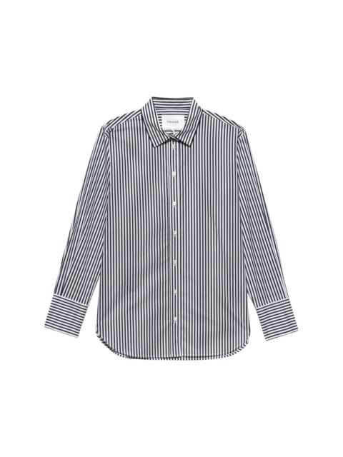 stripe-print organic-cotton shirt