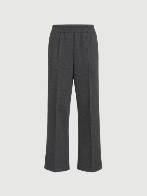 Brunello Cucinelli Techno cotton and cashmere interlock track trousers