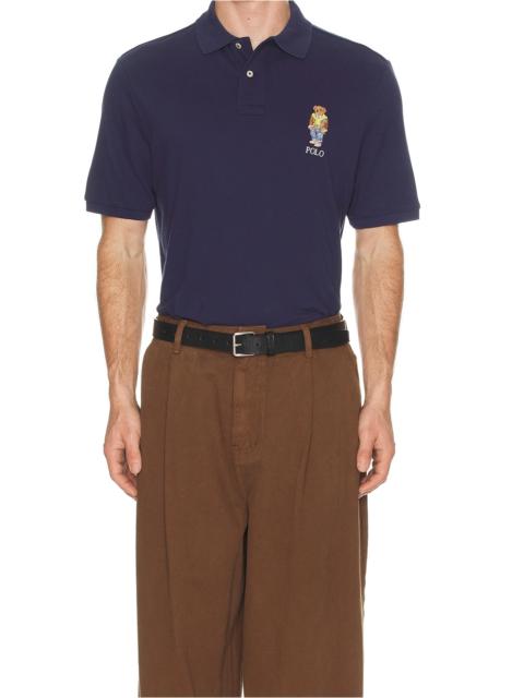 OAKLEY FACTORY TEAM Polo Ralph Lauren Short Sleeve Basic Mesh Novelty Bear Polo