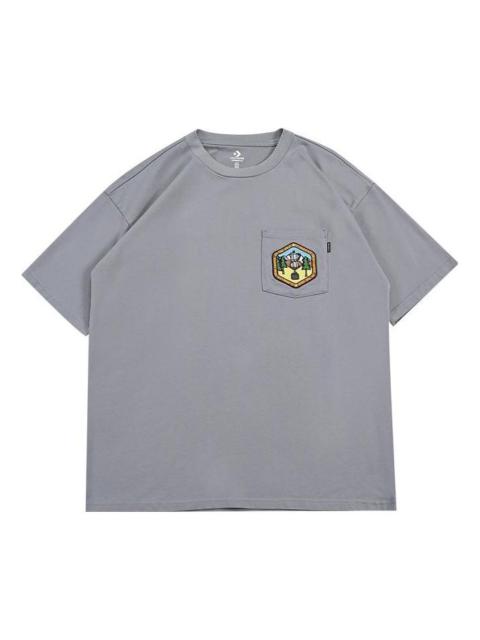 Converse Pocket Logo T-Shirt 'Grey' 10025881-A03