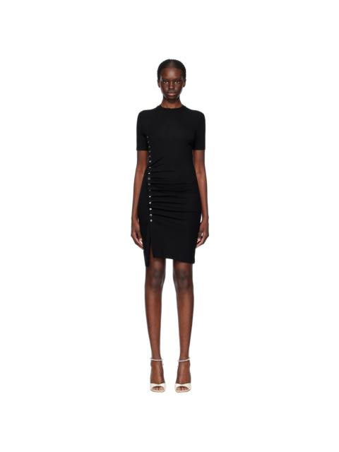 Black Draped Minidress