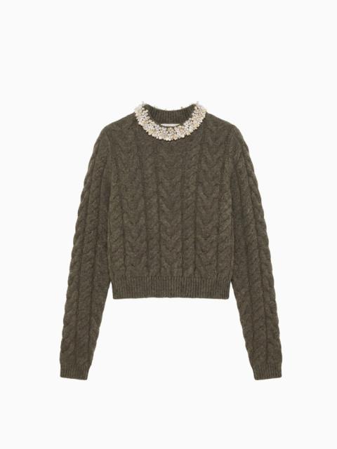 ULLA JOHNSON Marlie Knit Pullover with Embellishment