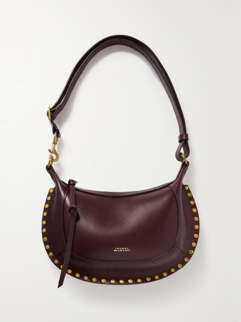Isabel Marant Oskan Moon Studded Leather Shoulder Bag