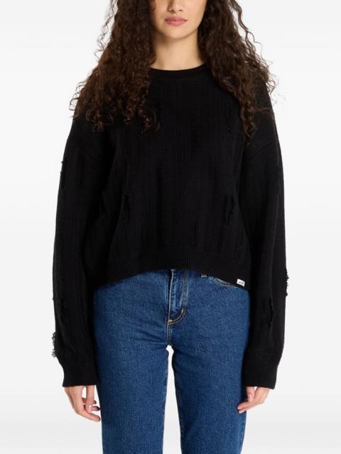 GUESS USA Originals Eco Distressed cotton sweater