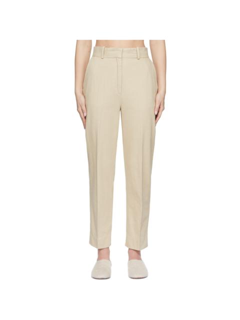 BY MALENE BIRGER Beige Assuka Trousers