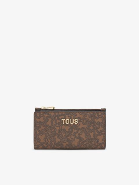 TOUS Brown Card wallet TOUS Kaos Mini Lines