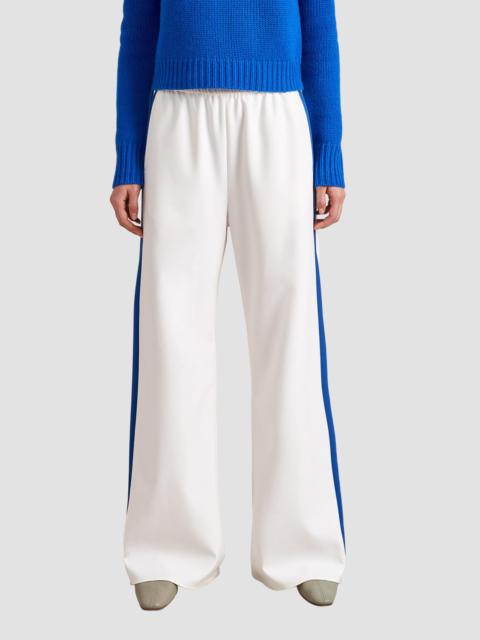 LA LIGNE Women's Stripe Colby Pants - Ivory Cobalt