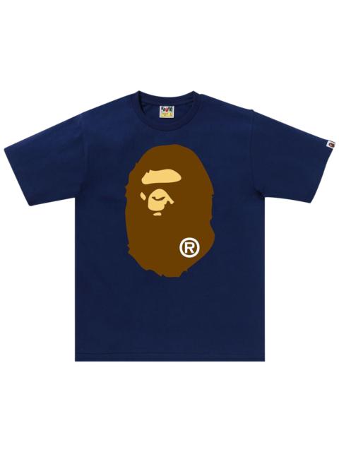 A BATHING APE® BAPE Ape Head Tee 'Indigo' | goat | REVERSIBLE
