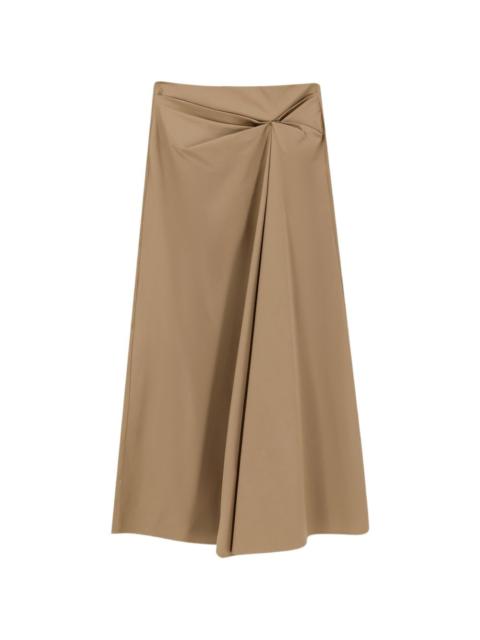Max Mara draped flared asymmetric skirt