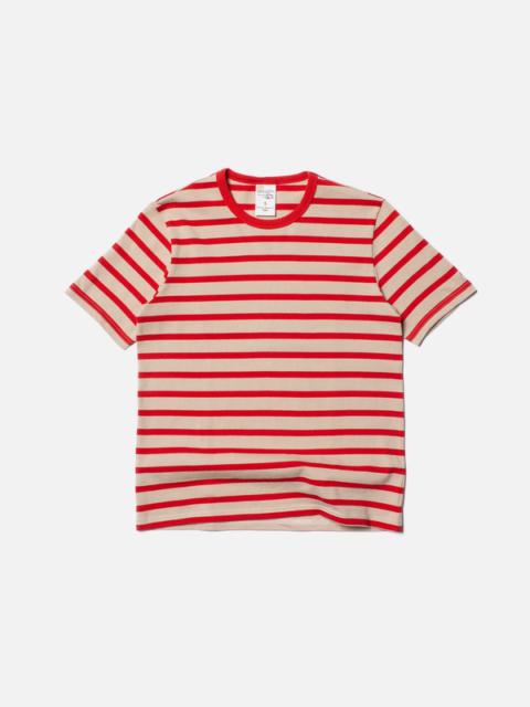 Nudie Jeans Joni Breton Stripe Offwhite/Red