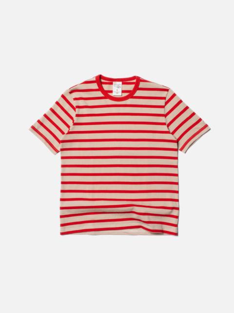 Nudie Jeans Joni Breton Stripe Offwhite/Red