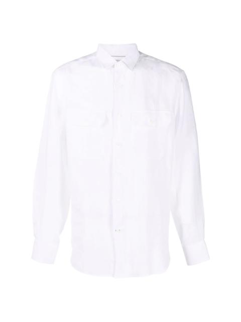 buttoned patch-pocket shirt