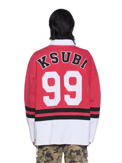 Ksubi DUKE RUGBY LS JERSEY RED