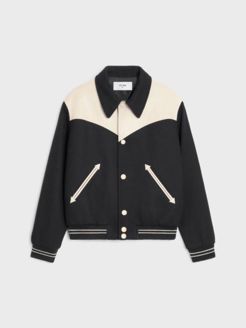 CELINE JACK TEDDY JACKET IN ARMORED WOOL