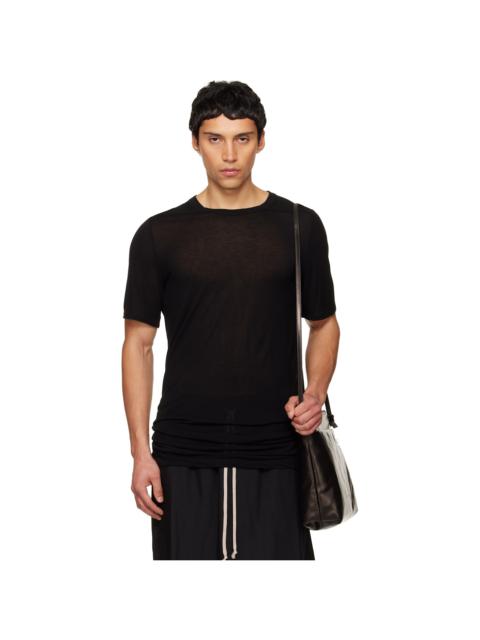 Rick Owens Black Temple Level Silk T-shirt