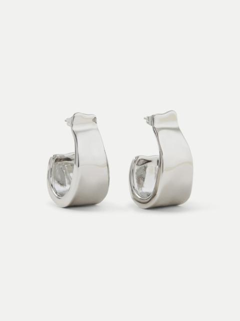 VERONICA BEARD MOLTEN SILVER RIBBON HOOP