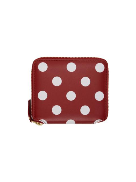 Comme Des Garçons Red Dots Zip Wallet