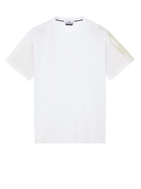 Stone Island 2RC85 'STRIPES TWO' PRINT WHITE