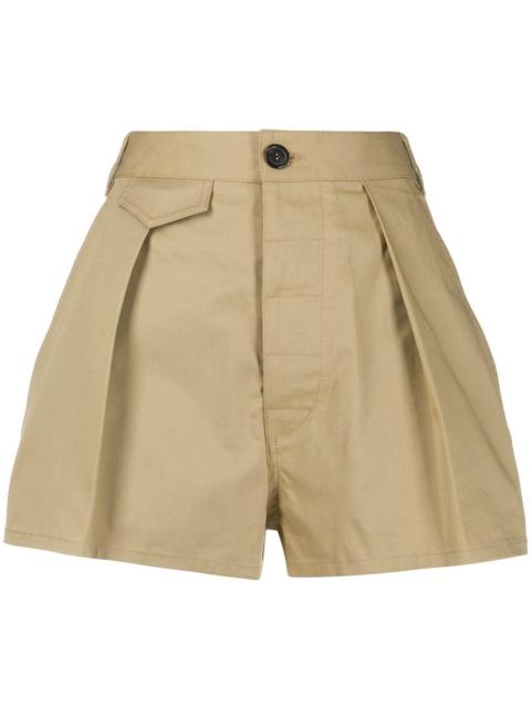 DSQUARED2 front pleat high-waisted shorts