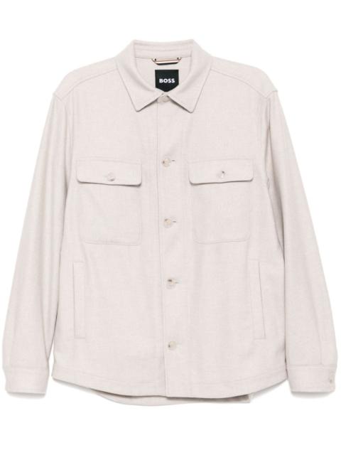 BOSS flap-pockets shirt jacket