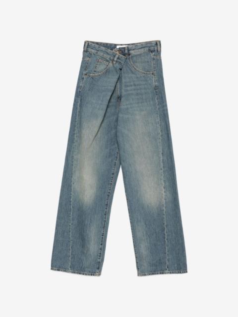 DARKPARK asymmetric-waist jeans