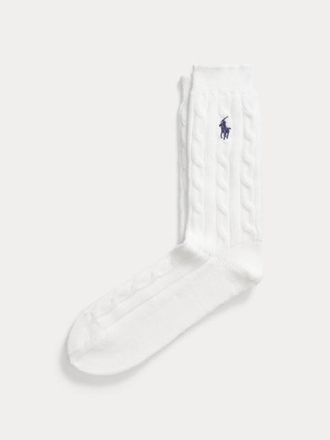 Polo Ralph Lauren Cable-Knit Crew Socks