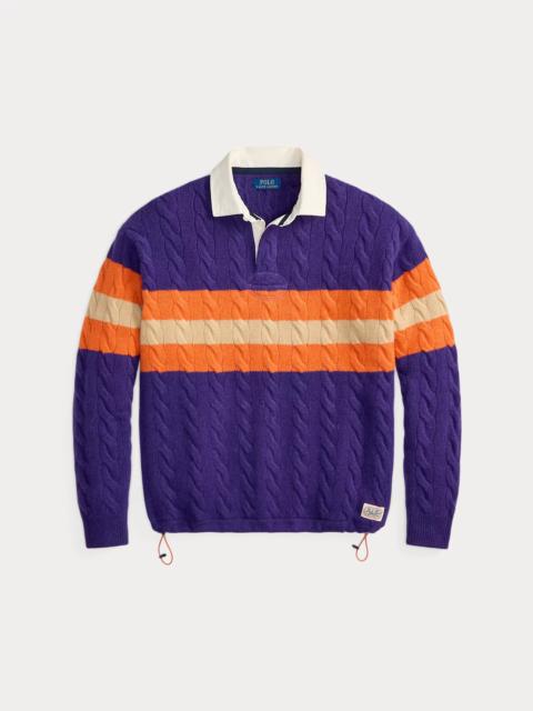 Polo Ralph Lauren Relaxed Fit Cable-Knit Rugby Sweater