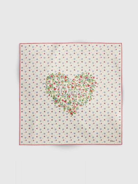 Dior Dioramour Doves & Roses 70 Square Scarf