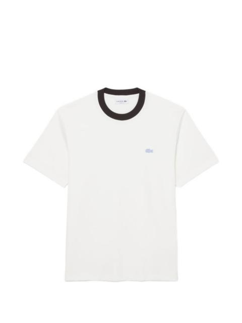 LACOSTE logo-appliqué T-shirt