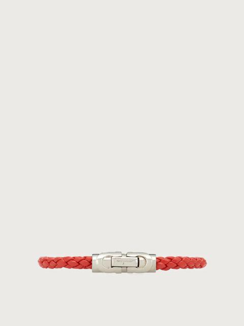 FERRAGAMO LEATHER BRACELET - SIZE 17