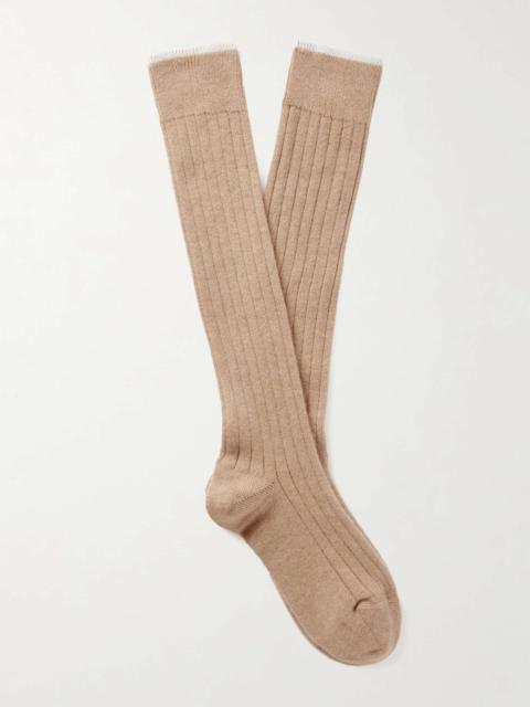 Brunello Cucinelli Ribbed Cashmere Socks