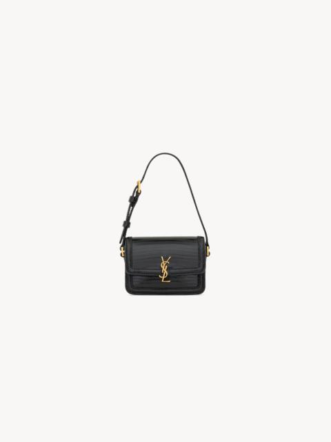 SAINT LAURENT SOLFERINO MICRO BAG IN LIZARD