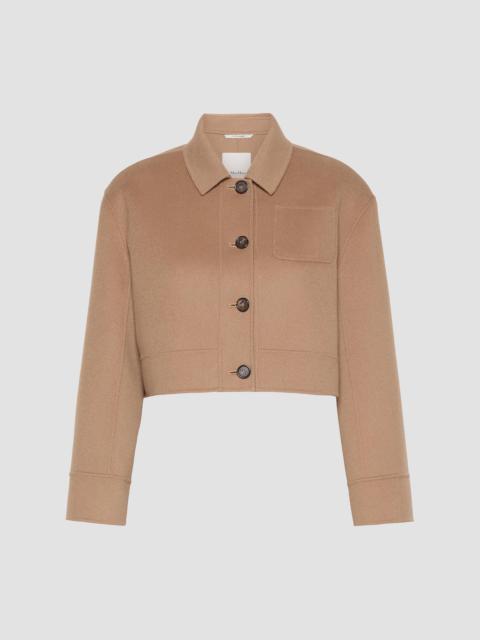 Max Mara Women's Wool Drap Cropped Jacket - Camel