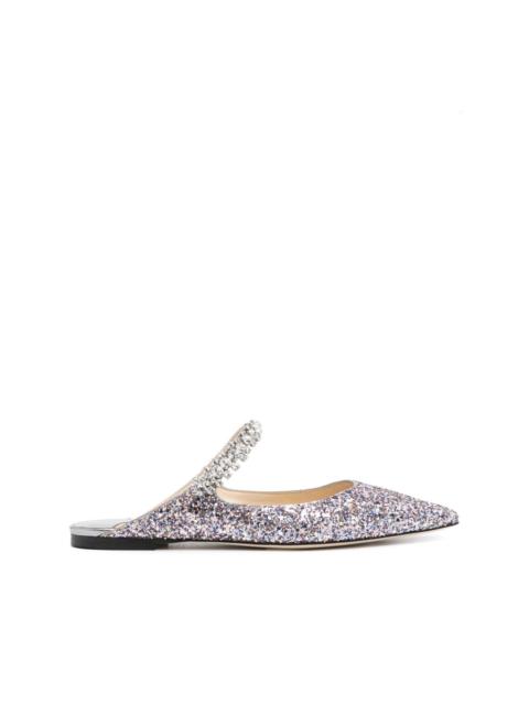 JIMMY CHOO Bing sequin-embellished ballerina shoes