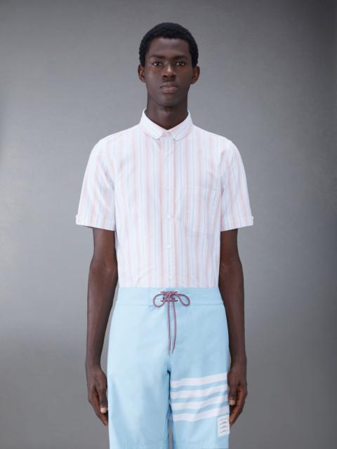 Thom Browne Stripe Oxford Short Sleeve Shirt