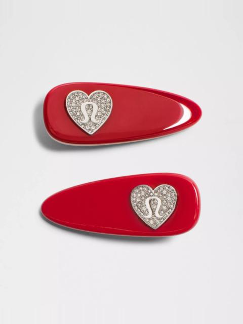 lululemon Jewelled Alligator Clips *2 Pack