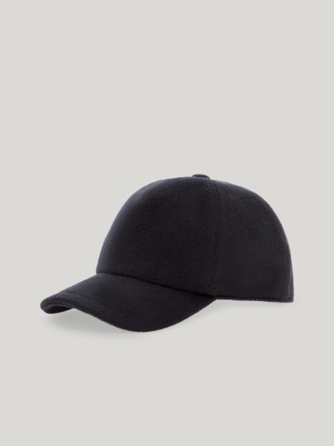 Canali BLUE PURE CASHMERE BASEBALL CAP