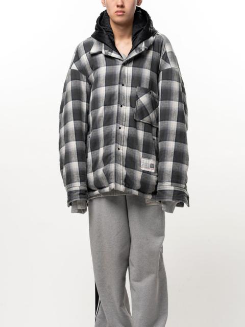 Maison MIHARAYASUHIRO Hooded Check Shirt Jacket